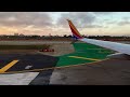 Southwest airlines landing in Los Angeles international airport in 4K.