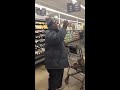 Man sings I won't complain in grocery store