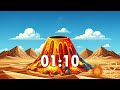15 Minute Volcano 🌋 Timer Bomb 💣 | Confetti Eruption