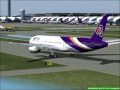 Fs2004 Thai Airways Boeing 777-200ER Tokyo Narita to Bangkok Suvarnabhumi