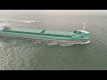 DJI MINI 4 PRO FLIGHT TAKING OFF FROM A SAIL BOAT TO INTERCEPT A FREIGHTER