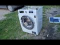 Destrukcja pralki Samsung cegłami!/ Destruction of a Samsung washing machine with bricks!