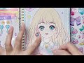 [ToyASMR] Makeup Sweet Girl 02 👱🏻‍♀️✨ Sticker makeup 👄💄#asmr #paperplay