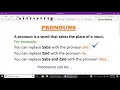 pronouns in english grammar