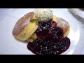 FLUFFY Pancakes in Japan & American Airlines PREMIUM Economy Food Review