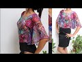 QUICK BLOUSE CUT AND SEWING BEGINNER DIY / Luciete Vasconcelos Atelier