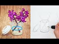 How to Draw FLOWERS using Basic SHAPES (Pt 2) + LANDSCAPES