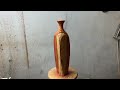 From Scrap Wood To The Most Unique Flower Vase || Excellent Woodturning skills