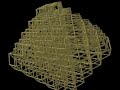 Rhombic dodecahedron structure animated