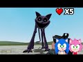 Sonic and Amy watch 100 WAYS TO KILL CATNAP - Poppy Playtime 3