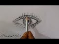 Easy way to draw a realistic eye for Beginners step by step (Using only 1 Pencil)