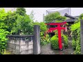 4k hdr japan travel | Heavy Rain Walk in Noborito（登戸）Kawasaki japan | Relaxing Natural City ambience