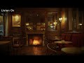 Late Night Jazz Lounge 🍷 Relaxing Jazz Bar Piano Music for Work, Relax, Study with Fireplace Sounds