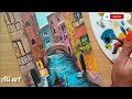 Acrylic painting for beginners/step by step/venice