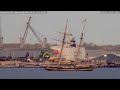 The Pride of Baltimore Tall Ship returning to its home port