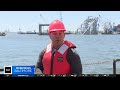 WJZ gets up-close view of progress made by Key Bridge collapse salvage crews