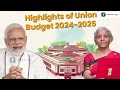 Union Budget 2024 Highlights in Tamil | 5 New Major Union Budget Updates  | Yuvarani