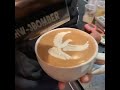 Flying bird latte art