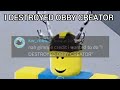 Obby Creator got hacked today... (Roblox Obby Creator)