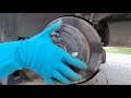 Car still moves with handbrake on/How to adjust Parking pedal brakes Chevrolet /Adjusting brake drum