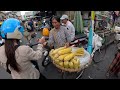 Cambodian Fresh Market Food - Walking tour explore the Pork, Fish, Seafood, Fruits & More