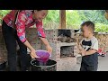 Single mother: Making three-color sticky rice and chicken to bring to the kind engineer: repay love