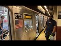 NYC Subway: R160A/B Alstom (R) Train (#8762 and #9742) Entering Dekalb Av