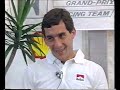 Long Lost TV interview of Ayrton Senna & Alain Prost when they're buddies before the rivalry started