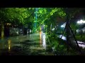 Tropical Rainstorm & Deep Thunderstorm Sounds at Night - Heavy Rain Sounds for Sleeping, Relaxing