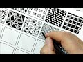 20 easy zentangle patterns for beginners ✺ Zentangle patterns step by step