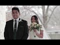 Anahi + Josue || Elegant, City Skyline Winter Wedding Teaser. Kansas City, Missouri