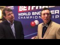 World Championship Interview with Dominic Dale