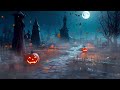 Spooky Hallows Eve With Halloween Ambience Music 🎃 Autumn Village Halloween Ambience, Scary Sound