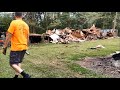 Mobile Home Demolition with Mini Excavator