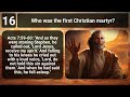 HARDEST BIBLE QUIZ EVER - 20 Bible Questions to test your Bible knowledge - Bible Quiz