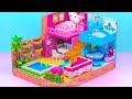 Build Hot and Cold House with Hello Kitty Bedroom and Frozen Bedroom for Two ❤️ DIY Miniature House