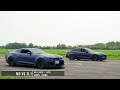 2023 BMW M3 Competition vs Alfa Romeo Giulia Quadrifoglio vs Chevy Camaro ZL. Drag and Roll Race