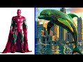 AVENGERS but DOLPHIN VENGERS 🔥 All Characters (Marvel & DC) 2024