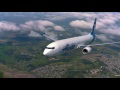 Alaska Airlines air to air footage over Washington