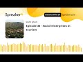 Episode 36 - Social enterprises in tourism