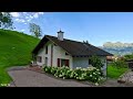 Driving in Liechtenstein ( Vaduz ) One of the most beautiful Village in Liechtenstein - 4K