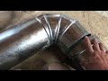 How to Make A Metal Rigid Duct for Range Vent or Furnace