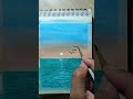 SUNSET and SEA #shortvideo #acrylicpainting #shorts