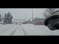 First time driving in a snowstorm. Through downtown Fairbanks, Alaska.