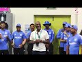 Sir Vivian Richards in the Indian dressing room