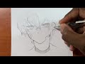easy anime drawing | how to draw anime boy step-by-step easy