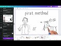 خطوات تحويل ( الأسكربت ) لفيديو السبورة البيضاء Whiteboard Animation على Canva