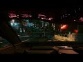 Cyberpunk 2077 Free Roam - Driving around the Night City in the Rain at Night