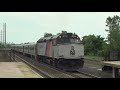 4K UHD: GP40PH-2B 4214 and F40PH-2CAT 4119 come into Secaucus Junction!