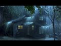 Fall into Sleep in Under 3 Minutes with Heavy Rain & Thunder on a Metal Roof of Farmhouse at Night